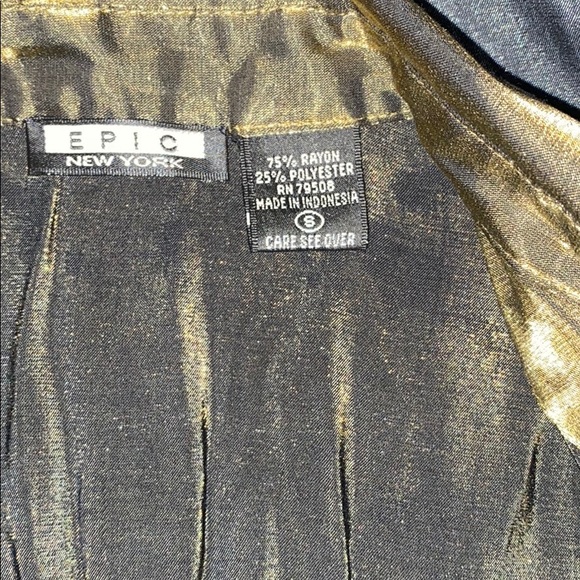 2 Shiny Button Blouses - Picture 6 of 6